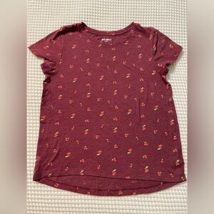 Old Navy Kids Cherry Pattern Tee - Burgundy